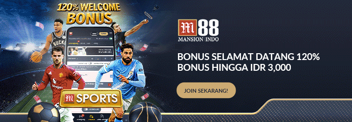 Animasi penawaran taruhan olahraga dan kasino live di M88 untuk pengguna Indonesia